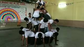 PYRAMID PERFORMANCE by TWELFTH BOYS of SRI VIDHYA BHARATI MHSS, SALEM 10 on TEACHERS'  DAY 5/09/19