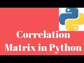 Correlation Matrix using Python | Correlation plot | Exploratory Data Analysis | Data Analysis