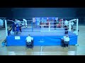 27 02 2022 51kg red leqso khasaia vs blue luka kublashvili georgian boxing championship final.