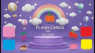 COLOR FLASH CARDS FOR TODDLERS | Learn Words | Color Names | Talking flash cards |