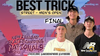 Men's Street Best Trick: FINAL | NZ SKATE NATIONALS 22