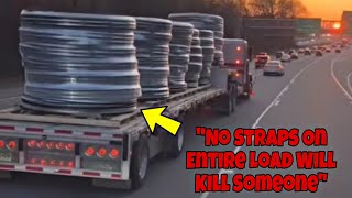 Thousands Of Truck Drivers Are Upset That Supertrucker Did Not Strap His Entire Load 😵