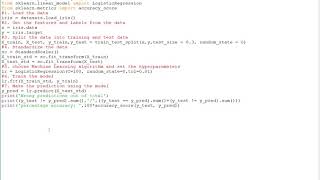 Building Logistic Regression model using Scikit-learn for Iris dataset