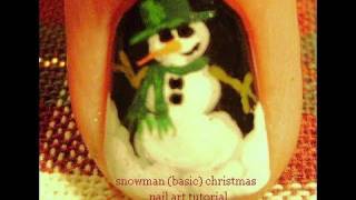 Easy Christmas Snowman Nail Art | Vintage Robin Moses Nails