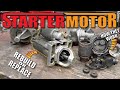 HOW to REBUILD Starter Motors and HOW they Work