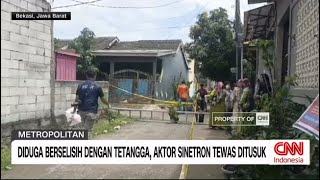 Aktor Sinetron Sandy Permana Tewas Ditusuk, Polisi Gelar Olah TKP