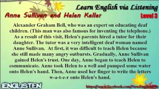 Anne Sullivan and Helen Keller Learn English via Listening Level 3 Unit 42