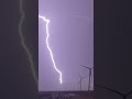 #Lightning striking a wind turbine in slow motion…