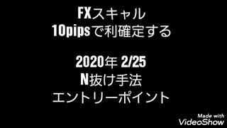 #FXスキャル#N抜け手法　10pipsで利確定する　本日の午前相場ポイント(5分足)