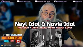 Nayl Idol \u0026 Novia Idol Reaction - Demi Lovato Heart Attack Cover - First Time Hearing