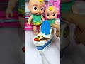 satisfying with unboxing miniature boys and cleaning set toys asmr videos