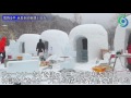 雪降る中 氷彫刻の腕競う 日光