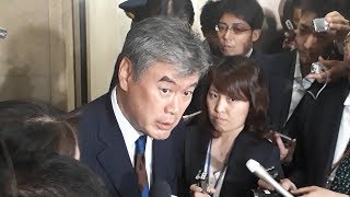 辞任を表明する財務省の福田淳一事務次官