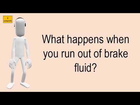 What happens if you run out of brake fluid?