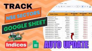 Track NSE Indices LIKE A PRO with Google Sheets Sector Analysis!