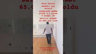 Binə Savxoz məxməri çay evinin arxasında gedən yolda 2.5 sotda 4 otağı ev satılır