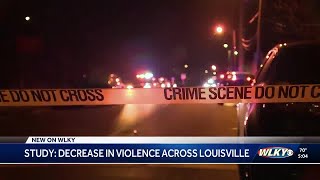 Study shows violent crime in Louisville is down