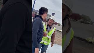 Surprising my dad on the job 🚧 🦺 #pinoleblue #construction #surprise #atole #pinole #fatherson