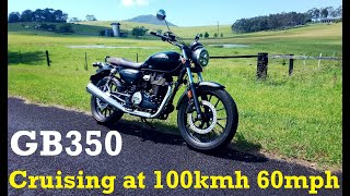 Honda GB350 - Cruising at 100kmh 60mph