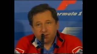 1999 July 22 - Jean Todt explain why he choose Mika Salo over Luca Badoer to replace M. Schumacher