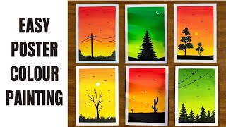Easy Painting | Watercolour painting | Poster colour painting