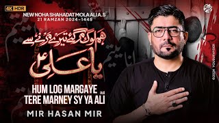 Hum Log Margaye Tera Merna Se Ya Ali | Mir Hasan Mir New Noha 2024 | 21 Ramazan Noha 2024