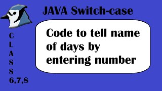 Switch Case in Java | Simple School-Level Program Using BlueJ