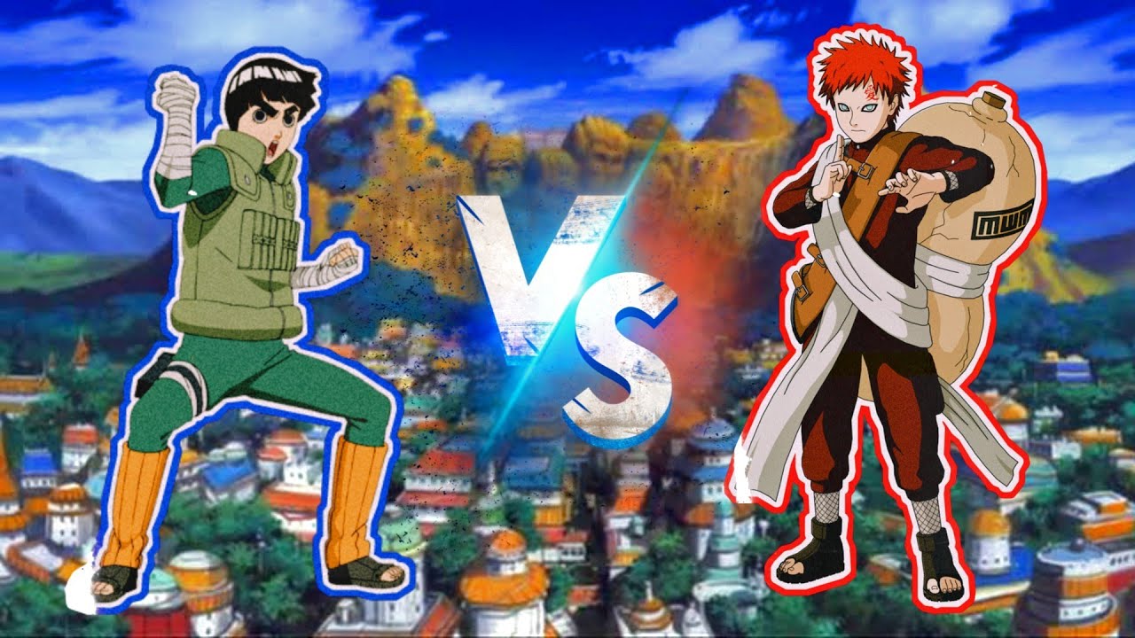 Gaara VS Rock Lee (EDIT) - YouTube