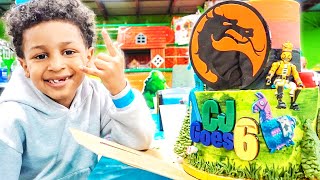 CJ TURNS SIX 🥳 ‼️ FORTNITE SLEEPOVER | KIDS PARTY BUS