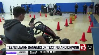 Milton students get hands-on lesson in perils of distracted driving