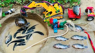 catch fish using mini water pump | fishing exciting | diy tractor ‪@Mini Fish Creator