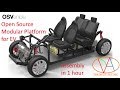 OSVehicle Open Source Modular Platform for Electric Vehicle assembly in 1 hour