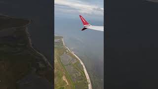 Amazons take off view from Kastrup and fly over Baltic sea 😍✈️ #balticsea #scandinavianwolf #earth