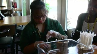 Hands on experience for Jupiter High School students with intellectual, developmental disabilities