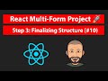 React JS Multi Step Form   Step 3 HTML, CSS and Functions setup #10