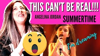 VOCAL COACH | ANGELINA JORDAN | Summertime ( "FIRST TIME" REACTION) REACCIÓN