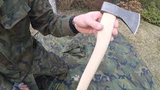 ⚫ Bushcraftowy Toporek Siekiera Juco 400g, modyfikacja