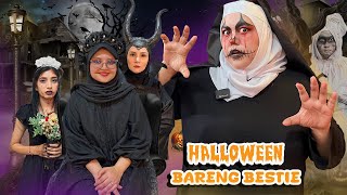 MAMATA DAN BUNDA LEIKA COSPLAY JADI HANTU BARENG BESTIE, SIAPA PALING SERAM? #halloween