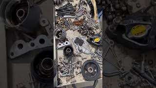 2ZR 1.8L Engine Rebuilding Of Toyota Corolla #mayocarsdr #toyota #2zr #corolla #shorts