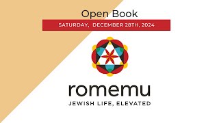 Romemu Open Book - Saturday, December 28, 2024