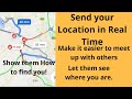 How to Share or send current location with Google maps or Whatsapp or Waze