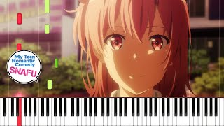 Hello Alone (OST ver.) - Oregairu ED Piano Cover | Sheet Music [4K]