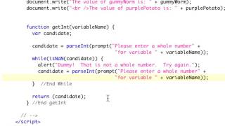 CSCI160 - JavaScript Functions pt 4