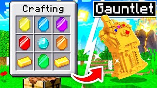 CRAFTING THE INFINITY GAUNTLET IN MINECRAFT?!