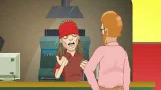 AXL ROSE working at McDOOGAL'S Very Funny