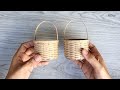 realistic mini basket from cardboard diy handmade cardboard craft best display ideas