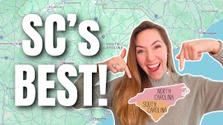 South Carolina Map Tour: Best Small Towns to Live in South Carolina 2025 | Towns Near Charlotte, NC