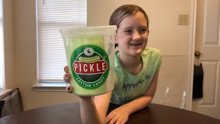 Dill Pickle Cotton Candy from Chocolate Storybook!