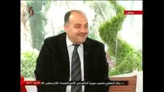 لقاء قناة الاخبارية السورية مع أ.هيثم الحافظ 25 نيسان 2015
