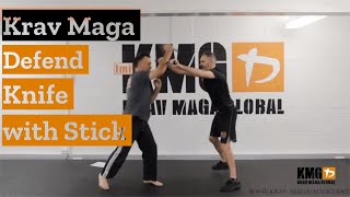 Krav Maga Stick Defence vs Knife Attack